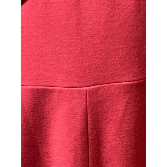 Classiques Entier Red V-Neck Zip Back Dress - 6P - Picture 3 of 4